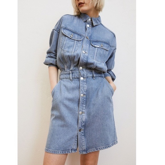 New 💫 Lee x H&M Lyocell-blend denim dress - Picture 12 of 12